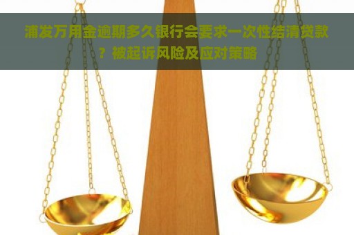 浦发万用金逾期多久银行会要求一次性结清贷款？被起诉风险及应对策略