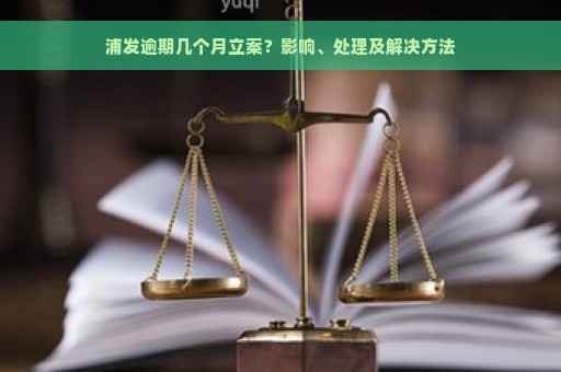 浦发逾期几个月立案？影响、处理及解决方法