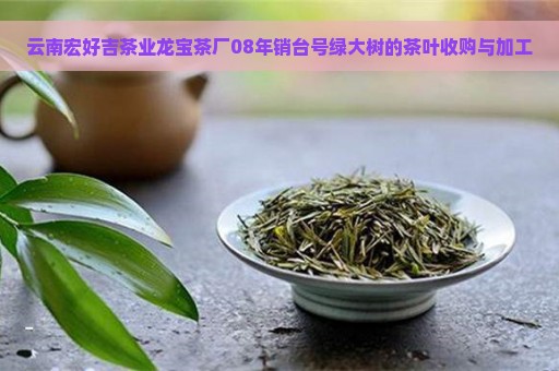 云南宏好吉茶业龙宝茶厂08年销台号绿大树的茶叶收购与加工