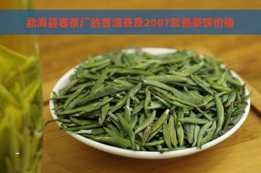 勐海县春茶厂的普洱茶及2007款熟茶饼价格