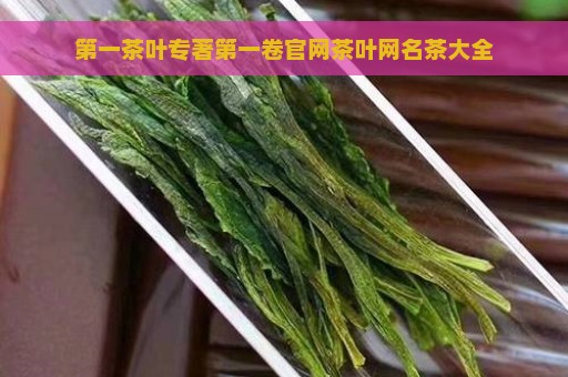 第一茶叶专著第一卷官网茶叶网名茶大全