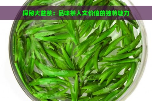 探秘大益茶：品味茶人文价值的独特魅力