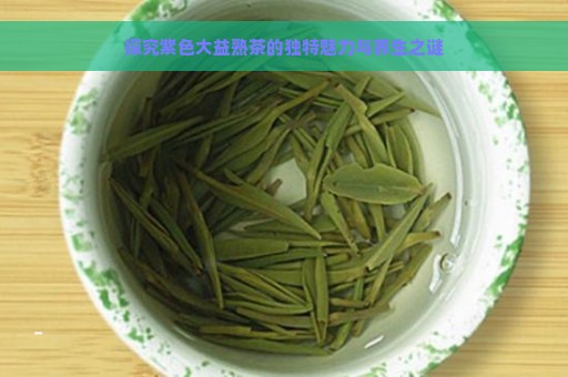 探究紫色大益熟茶的独特魅力与养生之谜