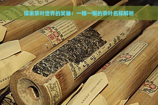 探索茶叶世界的奥秘：一根一根的茶叶名称解析