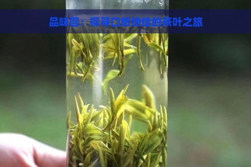 品味回：探寻口感绝佳的茶叶之旅