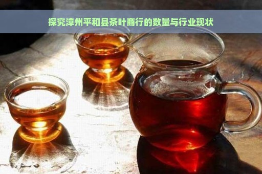 探究漳州平和县茶叶商行的数量与行业现状