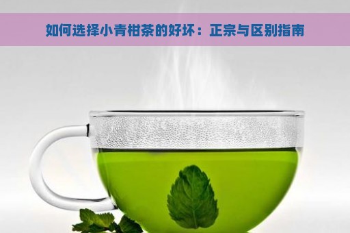 如何选择小青柑茶的好坏：正宗与区别指南