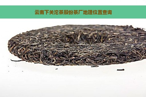 云南下关沱茶股份茶厂地理位置查询