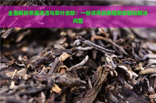 全面解析茶漏清洁与茶叶去除：一份详尽的教程助你轻松解决问题