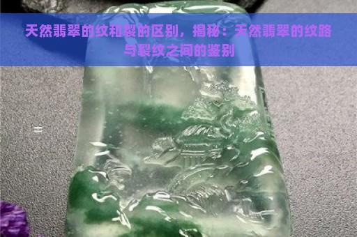 天然翡翠的纹和裂的区别，揭秘：天然翡翠的纹路与裂纹之间的鉴别