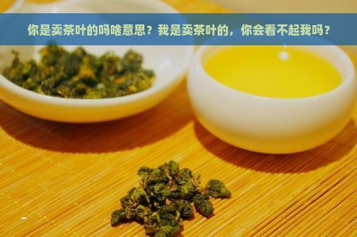 你是卖茶叶的吗啥意思？我是卖茶叶的，你会看不起我吗？