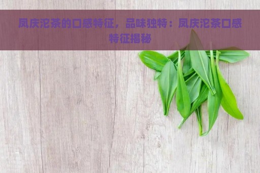 凤庆沱茶的口感特征，品味独特：凤庆沱茶口感特征揭秘