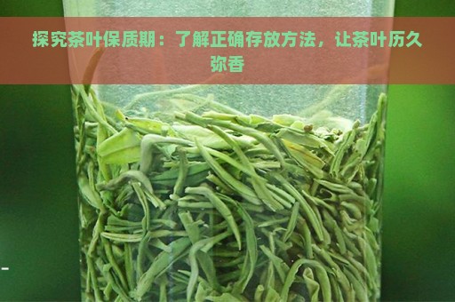 探究茶叶保质期：了解正确存放方法，让茶叶历久弥香