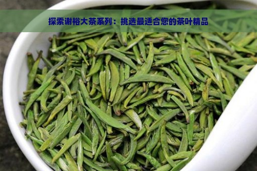 探索谢裕大茶系列：挑选最适合您的茶叶精品