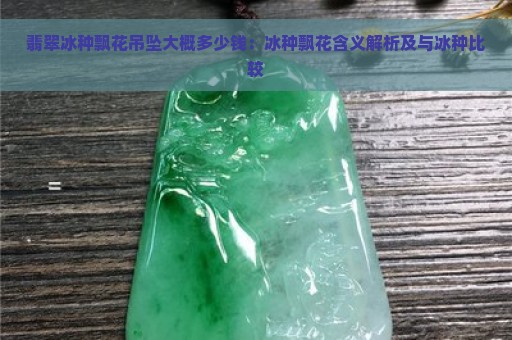 翡翠冰种飘花吊坠大概多少钱：冰种飘花含义解析及与冰种比较