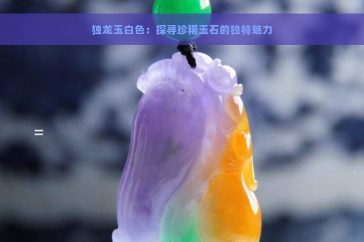 独龙玉白色：探寻珍稀玉石的独特魅力