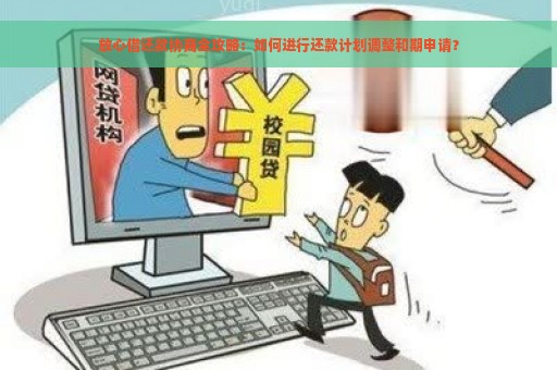 放心借还款协商全攻略：如何进行还款计划调整和期申请？