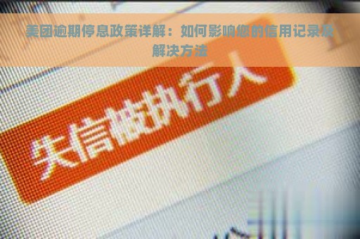 美团逾期停息政策详解：如何影响您的信用记录及解决方法