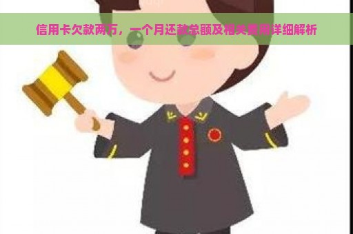 信用卡欠款两万，一个月还款总额及相关费用详细解析