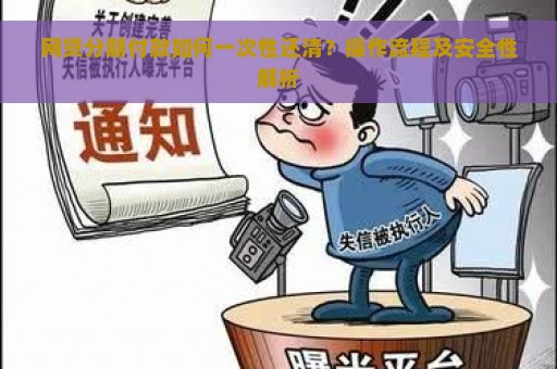 网贷分期付款如何一次性还清？操作流程及安全性解析