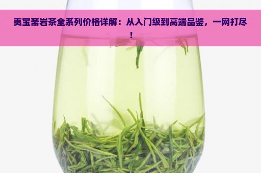 夷宝斋岩茶全系列价格详解：从入门级到高端品鉴，一网打尽！