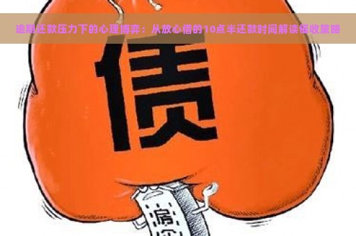 逾期还款压力下的心理博弈：从放心借的10点半还款时间解读催收策略