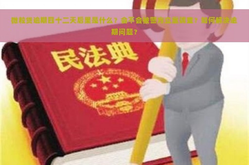 微粒贷逾期四十二天后果是什么？会不会被警方立案调查？如何解决逾期问题？