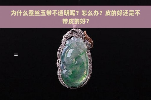 为什么蚕丝玉带不透明呢？怎么办？皮的好还是不带皮的好？