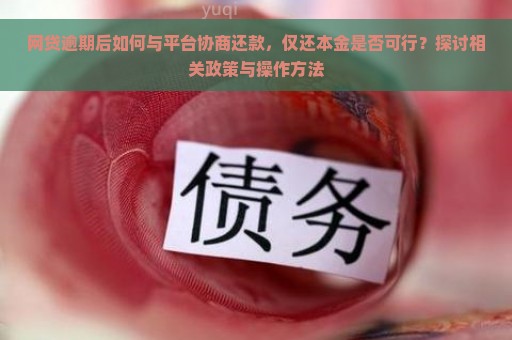 网贷逾期后如何与平台协商还款，仅还本金是否可行？探讨相关政策与操作方法