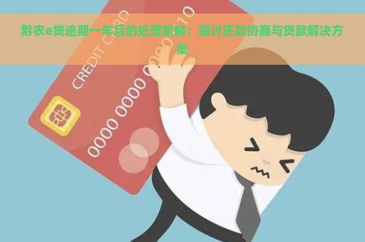 黔农e贷逾期一年后的处理策略：探讨还款协商与贷款解决方案