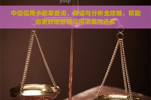 中信信用卡账单查询、解读与分析全攻略，帮助您更好地管理信用消费与还款