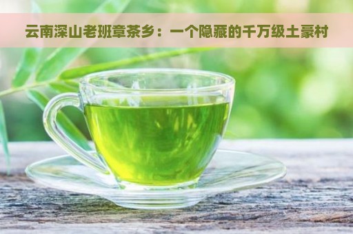 云南深山老班章茶乡：一个隐藏的千万级土豪村