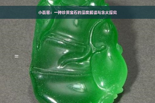 小翡翠：一种珍贵宝石的深度解读与含义探究