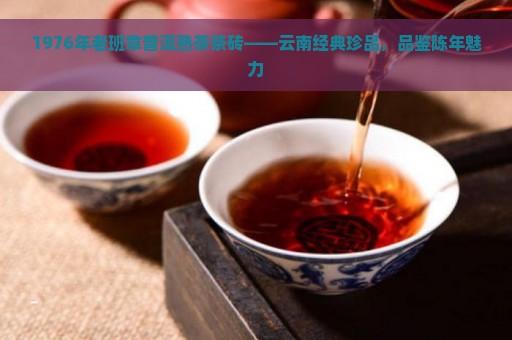 1976年老班章普洱熟茶茶砖——云南经典珍品，品鉴陈年魅力