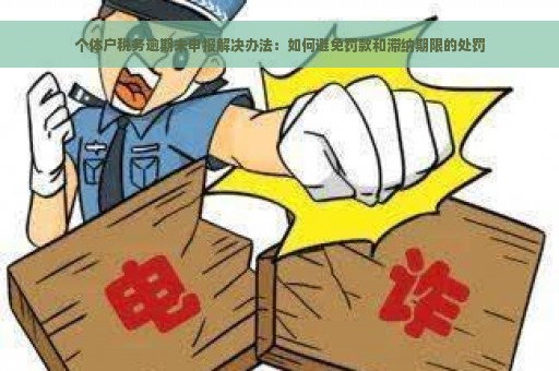 个体户税务逾期未申报解决办法：如何避免罚款和滞纳期限的处罚