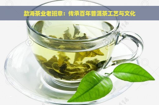 勐海茶业老班章：传承百年普洱茶工艺与文化