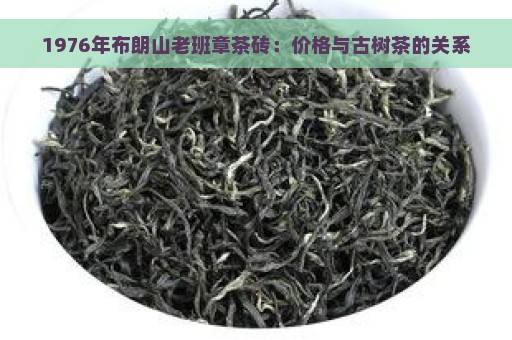 1976年布朗山老班章茶砖：价格与古树茶的关系