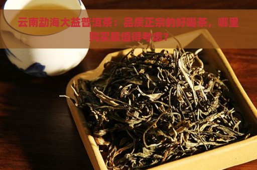 云南勐海大益普洱茶：品质正宗的好喝茶，哪里购买最值得考虑？