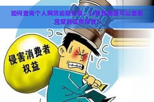 如何查询个人网贷逾期记录，以及在哪里可以查看完整的信用报告？