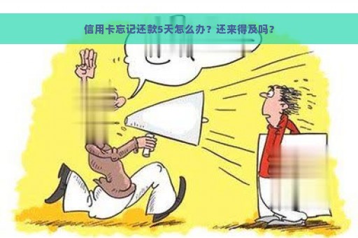 信用卡忘记还款5天怎么办？还来得及吗？