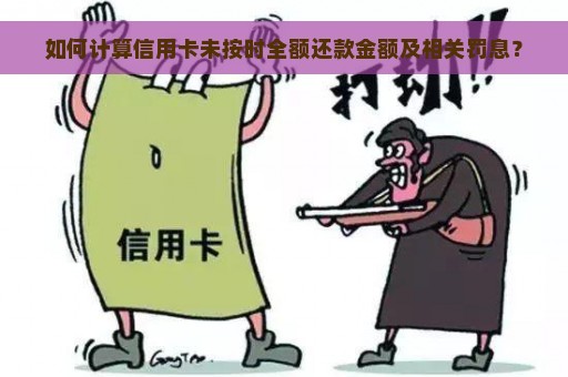 如何计算信用卡未按时全额还款金额及相关罚息？