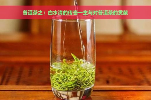 普洱茶之：白水清的传奇一生与对普洱茶的贡献