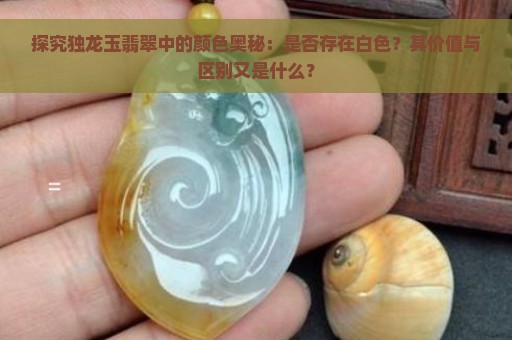 探究独龙玉翡翠中的颜色奥秘：是否存在白色？其价值与区别又是什么？