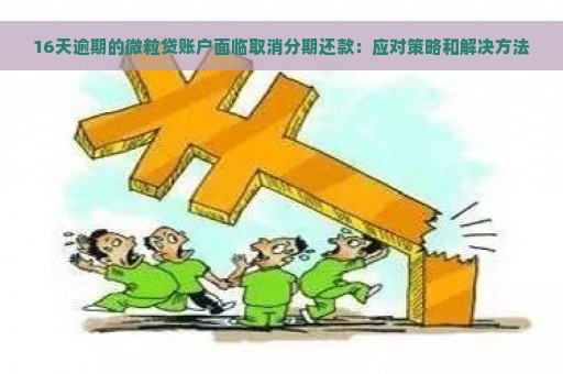 16天逾期的微粒贷账户面临取消分期还款：应对策略和解决方法