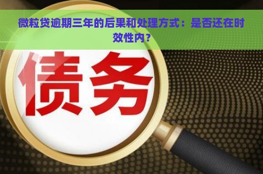 微粒贷逾期三年的后果和处理方式：是否还在时效性内？