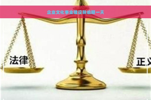 企业文化事业建设税逾期一天