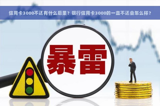 信用卡3000不还有什么后果？银行信用卡3000的一直不还会怎么样？