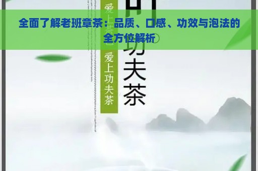 全面了解老班章茶：品质、口感、功效与泡法的全方位解析