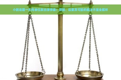 小鹅逾期一天向单位发出律师函：原因、后果及可能的解决方案全解析