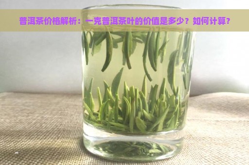 普洱茶价格解析：一克普洱茶叶的价值是多少？如何计算？